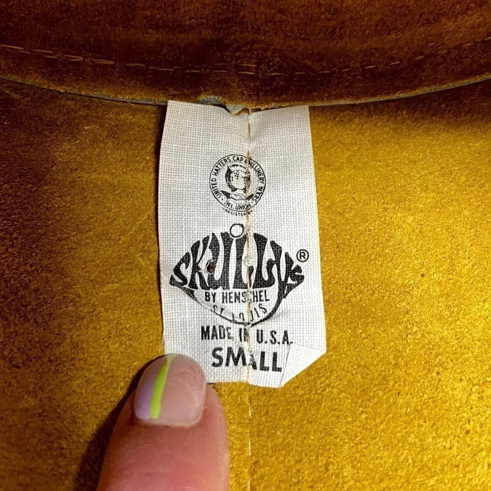 VINTAGE | Skully's by Henschel Western Tan Leather Hat